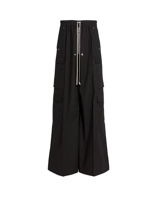 Rick Owens Black Belas Cargo Trousers for men