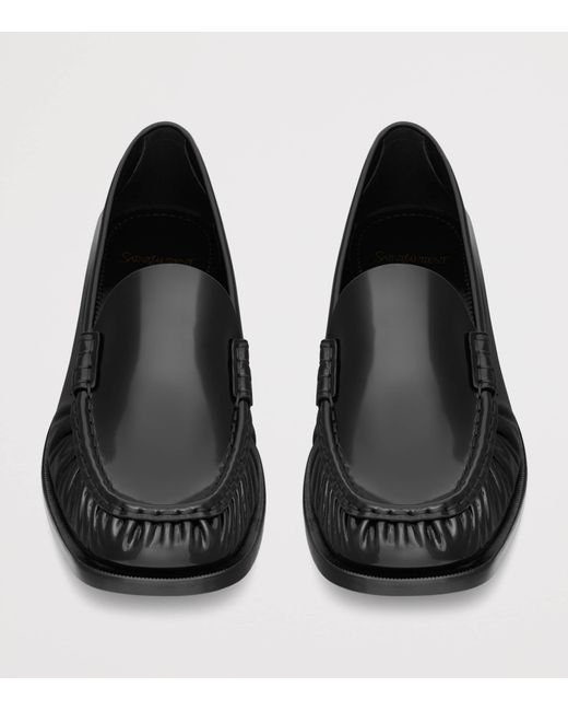 Saint Laurent Black Calfskin Theobald Loafers for men