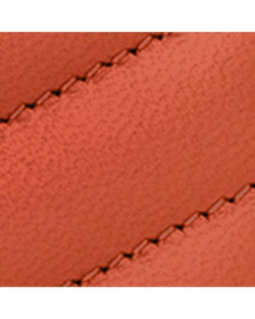 Saint Laurent Orange Leather Cassandre Card Holder