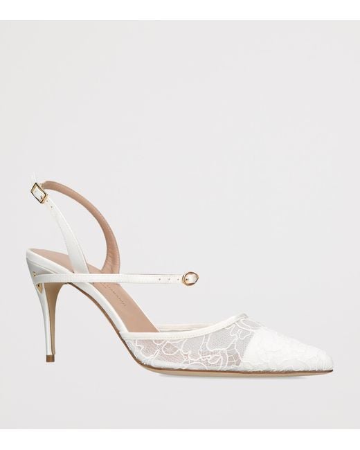 JENNIFER CHAMANDI White Vittorio Slingback Pumps 85