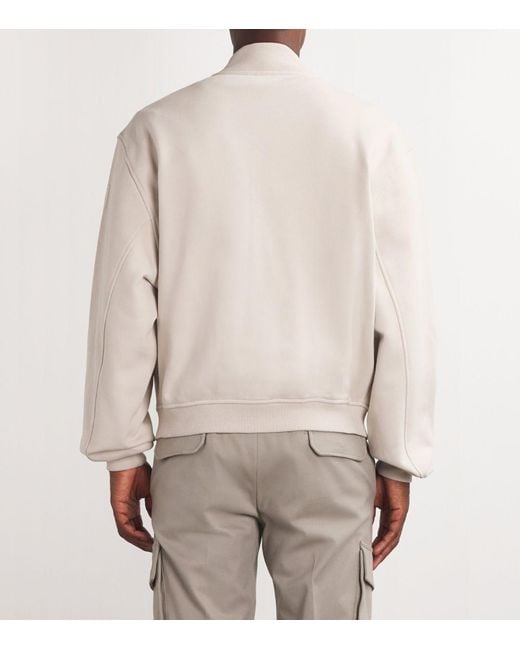 Alo Yoga Renown Varsity Jacket in White for Men | Lyst