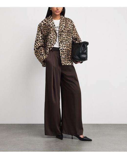 Anine Bing Multicolor Cotton-Blend Flynn Jacket