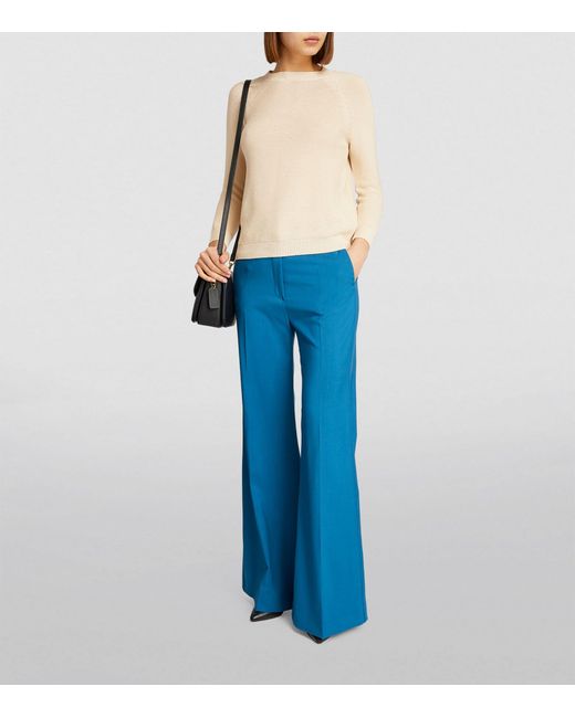 Weekend by Maxmara Natural Cotton Crew-neck Sweater