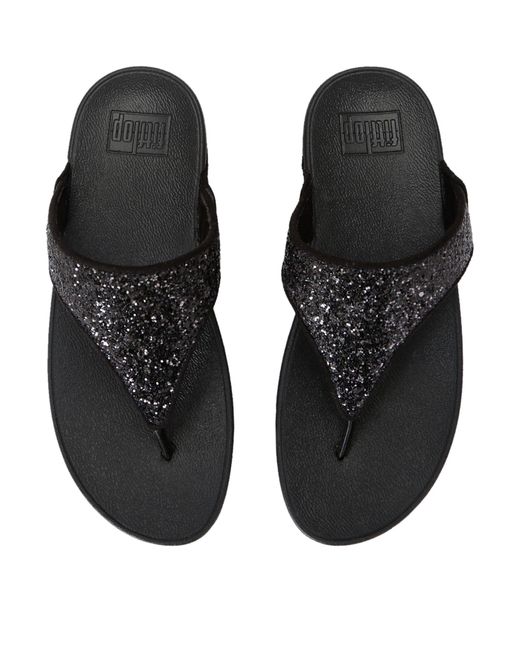 Fitflop Black Opul Lulu Toe-post Sandals