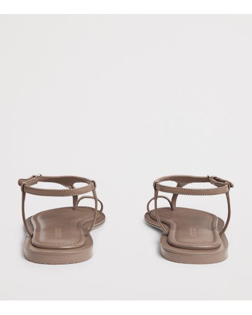 A.Emery Brown Leather Alta Sandals