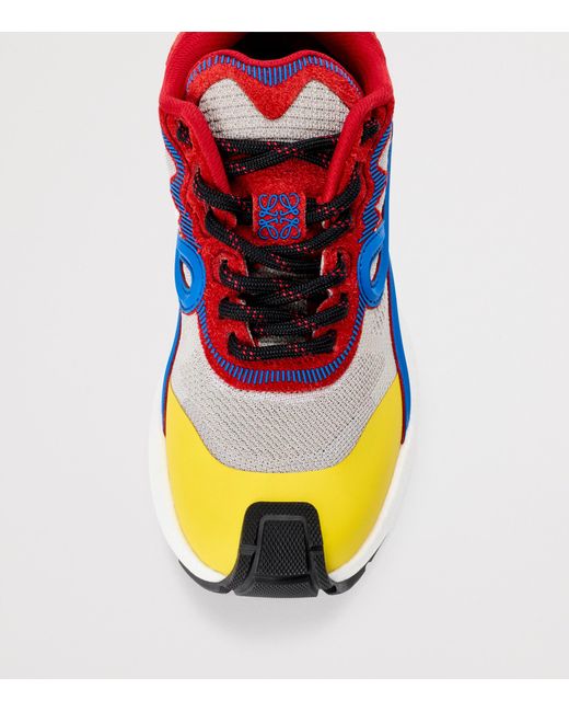 Loewe Blue Leather Pogo Sneakers for men
