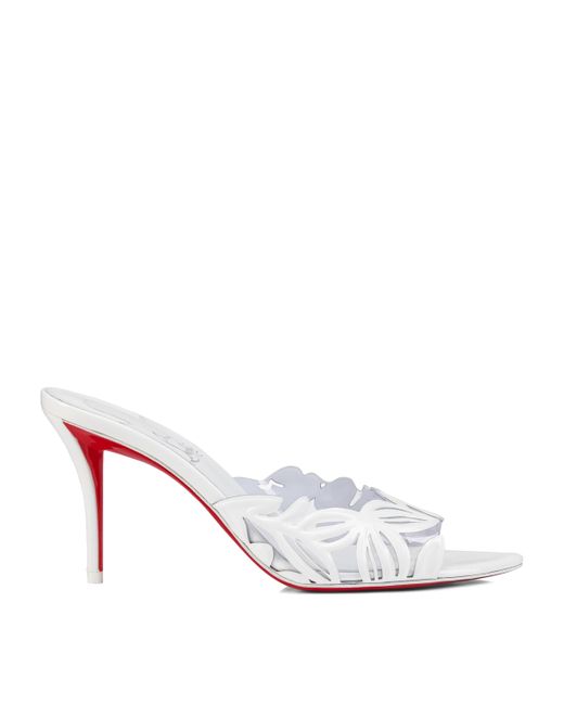 Christian Louboutin White Apostropha Petunia Pvc Mules 80