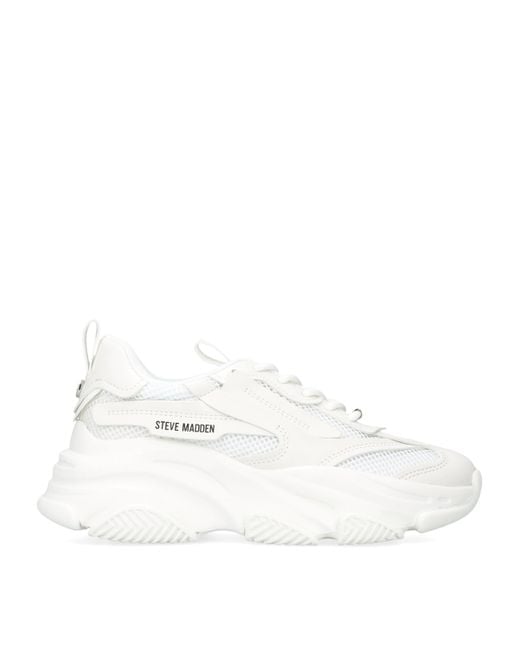 Steve Madden White Possession-E Sneakers