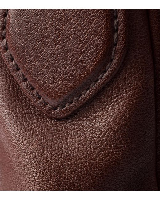 Prada Brown Medium Washed Leather Shoulder Bag