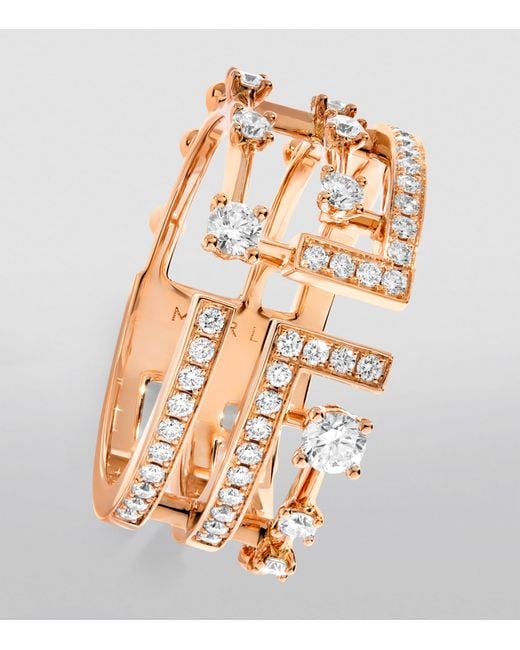 Marli New York Metallic And Diamond Avenues Ring