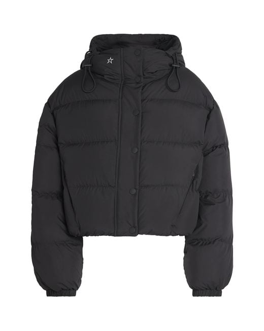 Perfect Moment Black Down Cropped Puffer Jacket