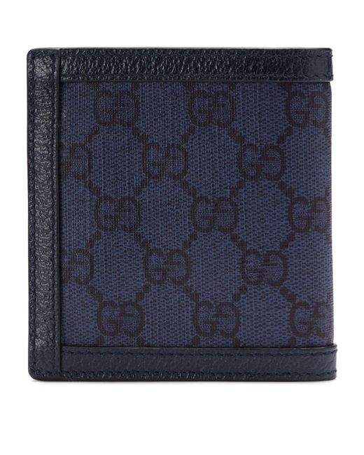 Gucci Blue Gg Supreme Ophidia Wallet for men