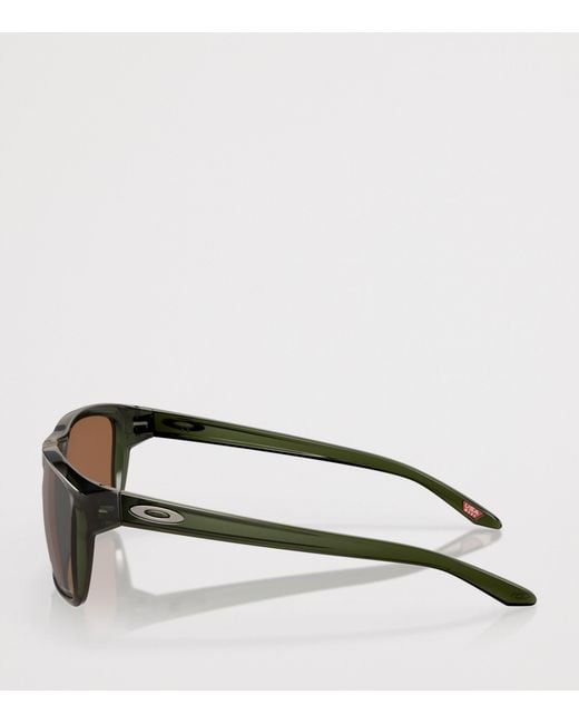 Oakley Brown Sylas Rectangle Sunglasses for men