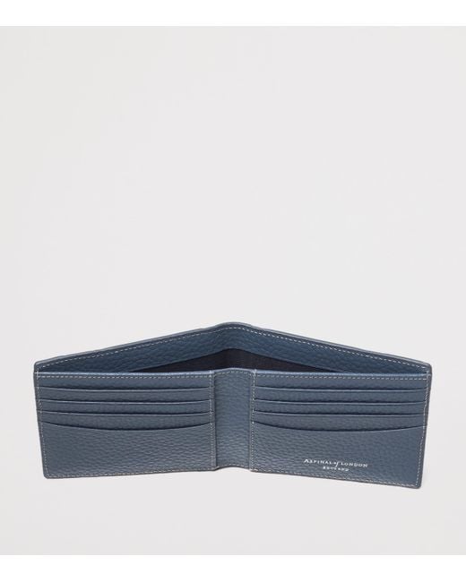 Aspinal Red Leather Union Jack Bifold Wallet for men