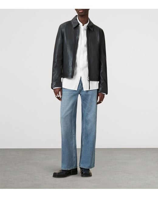 AllSaints White Stretch-Cotton Hawthorne Shirt for men