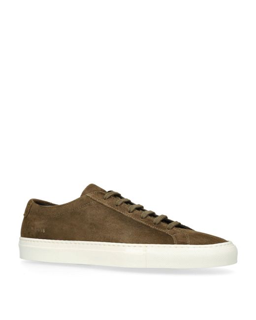 Common Projects Brown Suede Low-top Achilles Sneakers for men