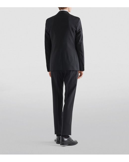 Prada Black Wool-Mohair Blazer for men