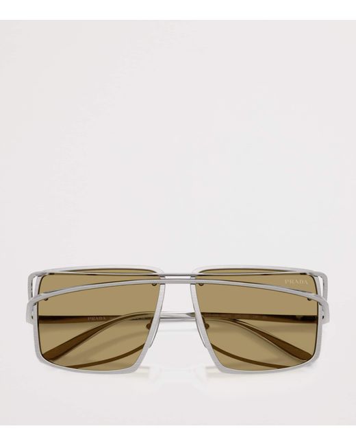 Prada Natural Metal Runway Sunglasses for men