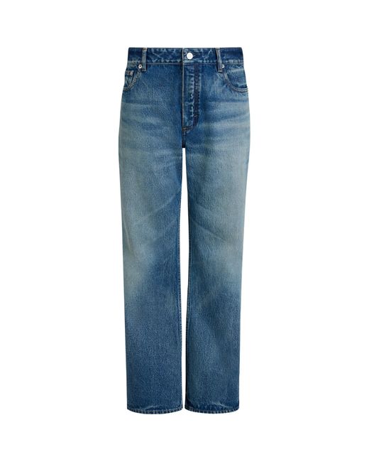 Alaïa Blue Mid-Rise Flared Jeans