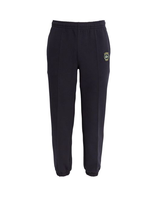 Lacoste Blue French Heritage Logo Sweatpants for men