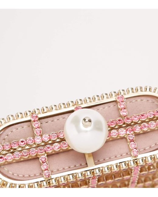 Rosantica Pink Mini Crystal-Embellished Holli Cross-Body Bag