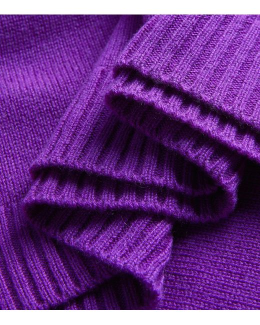 Eskandar Purple Cashmere A-line Sweater Vest
