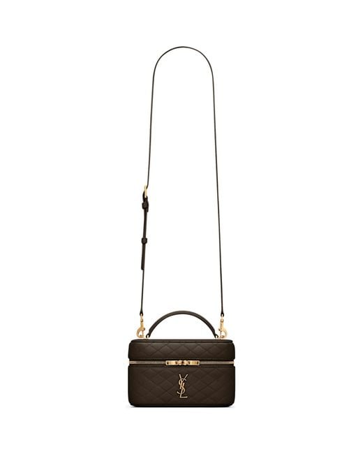 Saint Laurent Natural Gaby Top-Handle Bag
