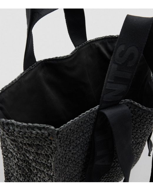 AllSaints Black Paper-leather Lullah Tote Bag
