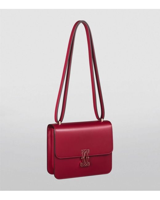 Cartier Red Mini Leather C De Shoulder Bag