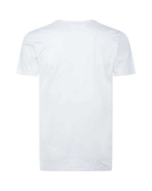 Zimmerli of Switzerland White 172 Pure Comfort Round Neck T-Shirt for men
