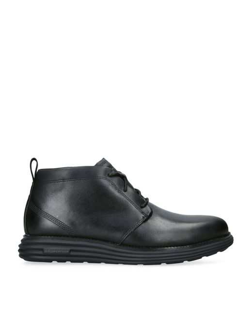 Cole Haan Black Leather Øriginalgrand Chukka Boots for men