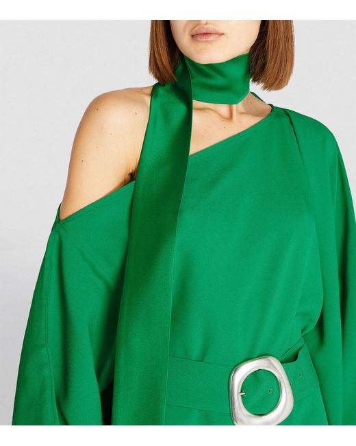 ‎Taller Marmo Green Exclusive Asymmetric Taylor Gown