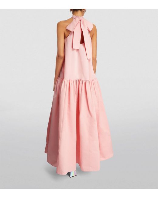 Staud Pink Cotton-blend Marlowe Maxi Dress