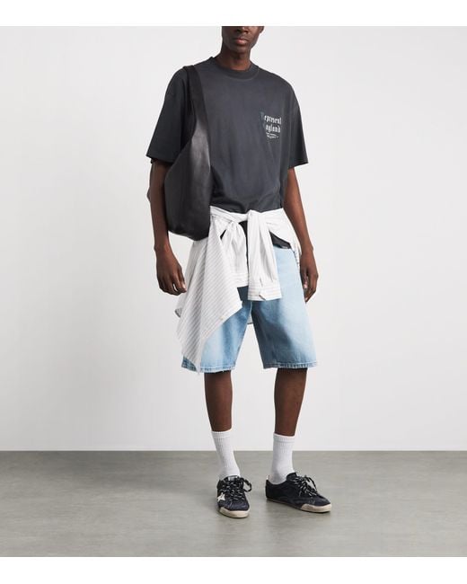 Represent Black Cotton Private Members T-Shirt for men
