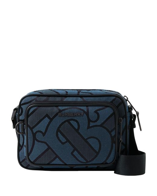 Burberry Blue Canvas Paddy Cross-body Bag for men