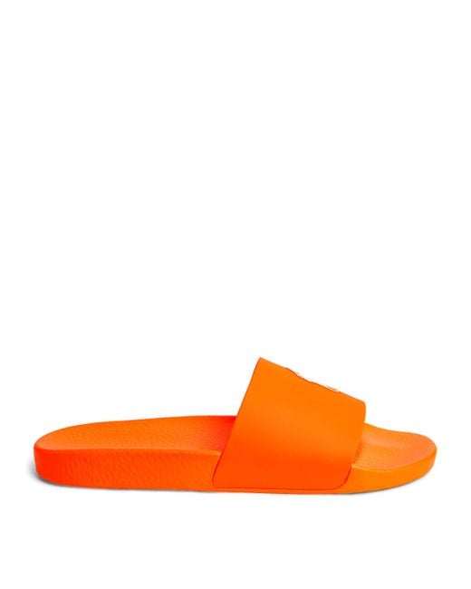 Polo Ralph Lauren Orange Polo Pony Slides for men