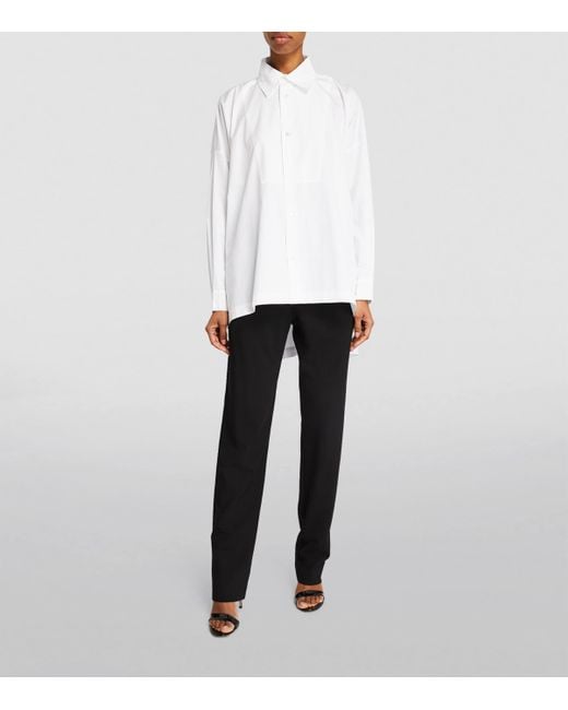 Eskandar Black Wool-Rich Trousers