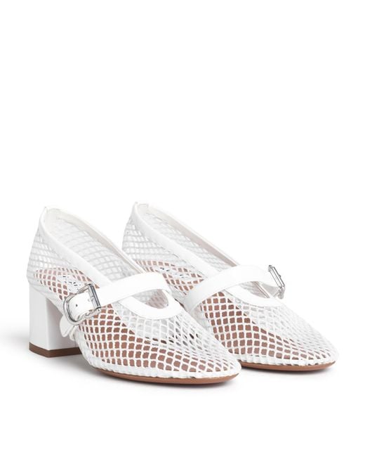 Alaïa White Mesh Babies Pumps 55
