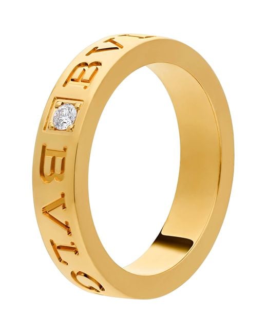 BVLGARI Metallic And Diamond B.Zero1 Ring