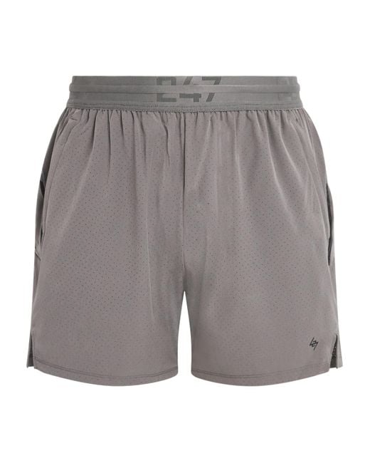 REPRESENT 247 Gray Trek Running Shorts for men