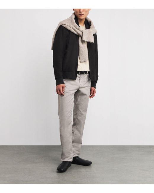 Brioni Black Wool Bomber Jacket for men