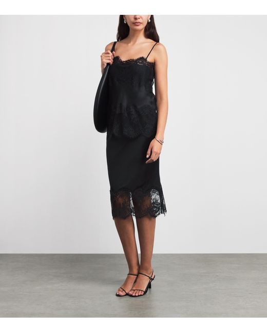 Herskind Black Lace-Detail Linnea Cami Top