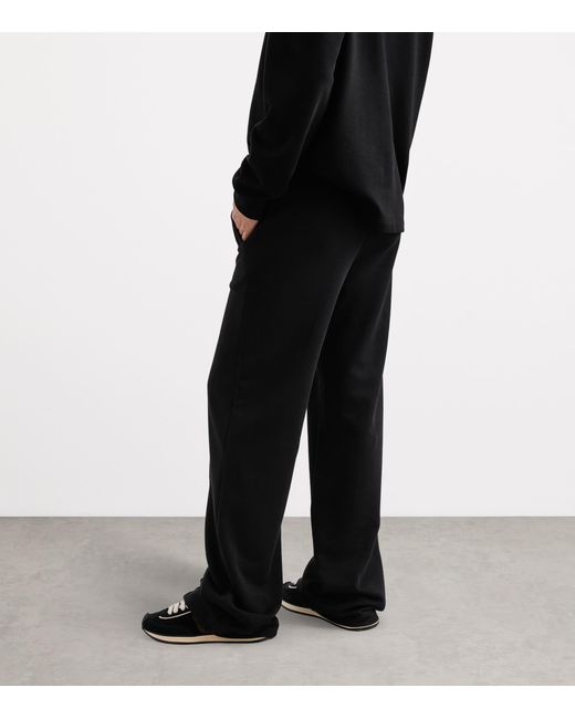 Dolce & Gabbana Black Cotton Logo Sweatpants