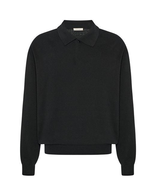 The Row Black Kirin Cotton Sweater for men