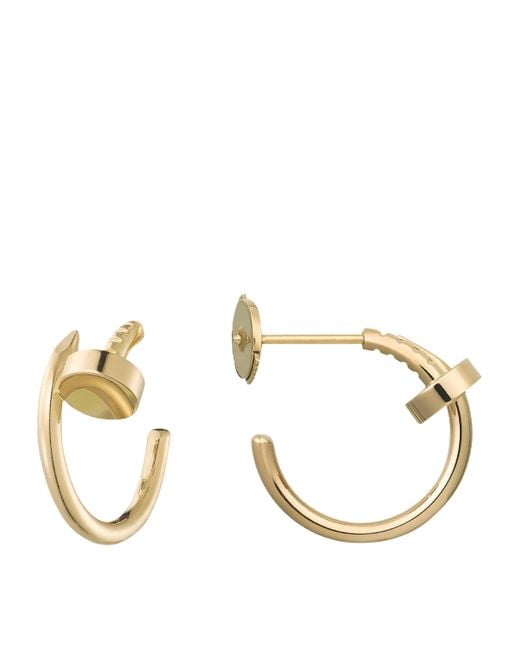 Cartier Metallic Juste Un Clou Hoop Earrings