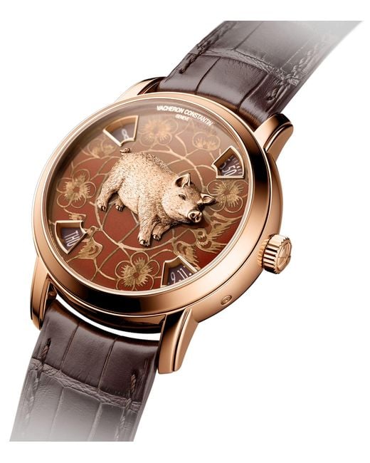 Vacheron Constantin Brown Rose Gold Métiers D'art The Legend Of The Chinese Zodiac Watch 40mm for men