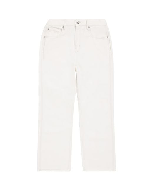 7 For All Mankind White Wide-Leg Jeans for men