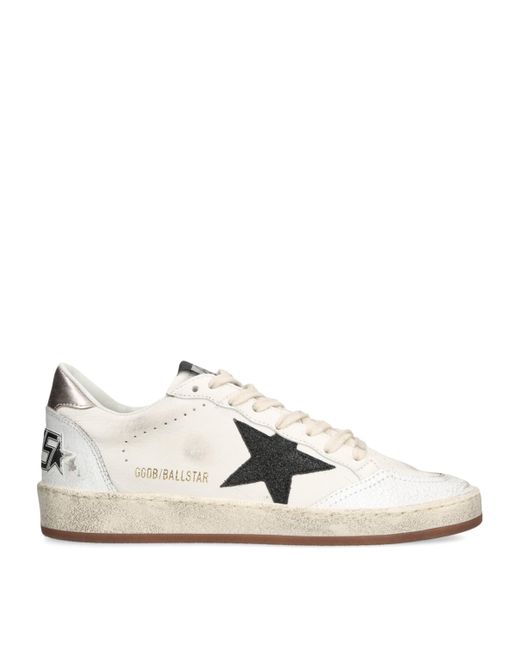 Golden Goose Deluxe Brand White Leather Ball Star Sneakers for men
