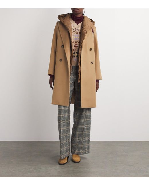 Weekend by Maxmara Natural Wool Double-Breasted Coat