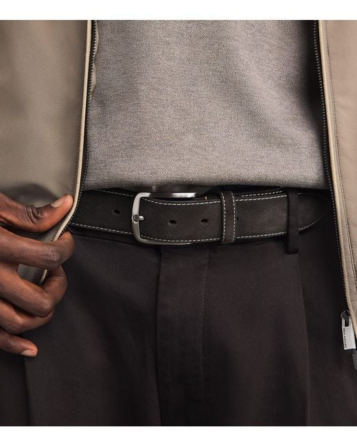 Paul & Shark Black Suede Belt for men